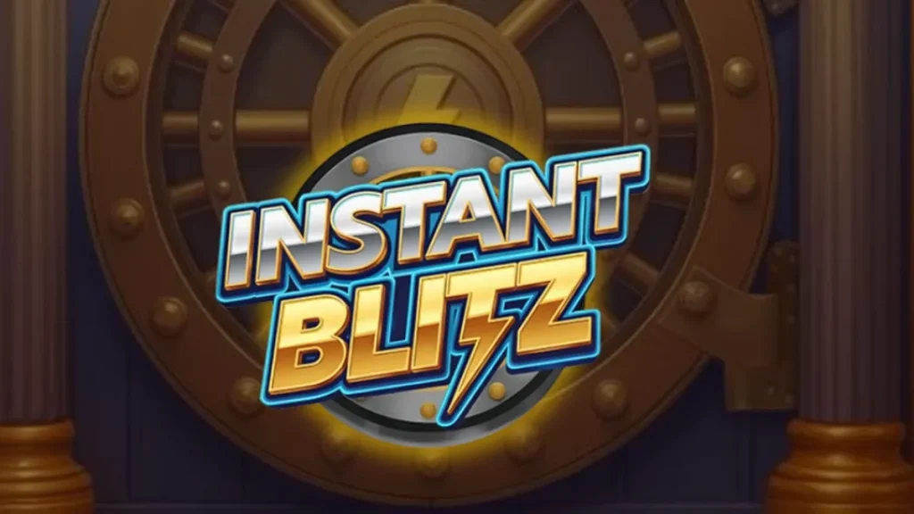 Tampilan antarmuka slot Instant Blitz dengan tema brankas futuristik
